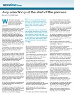 Click for pdf: Jury selection just the start of the process