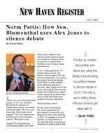 Click for pdf: Norm Pattis: How Sen. Blumenthal uses Alex Jones to silence debate