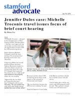 Click for pdf: Jennifer Dulos case: Michelle Troconis travel issues focus of brief court hearing