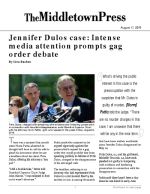 Click for pdf: Jennifer Dulos case: Intense media attention prompts gag order debate
