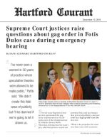 Click for pdf: Supreme Court justices raise questions about gag order in Fotis Dulos case during emergency hearing