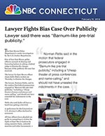 Click for pdf: Lawyer Fights Bias Case Over Publicity