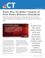 Click for pdf: ‘Fotis Was No Killer’: Family of Fotis Dulos Releases Statement