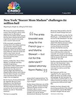 Click for pdf: New York "Soccer Mom Madam" challenges $2 million bail