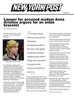 Click for pdf: Lawyers for accused madam Anna Gristina argue for an ankle bracelet