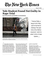 Click for pdf: Yale Student Found Not Guilty in Rape Trial