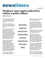 Click for pdf: Danbury once again ordered to rehire a police officer