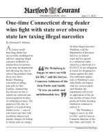 Click for pdf: One-time Connecticut drug dealer wins fight with state over obscure state law taxing illegal narcotics