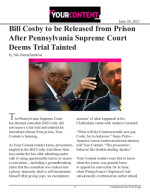 Click for pdf: Bill Cosby to be Released from Prison After Pennsylvania Supreme Court Deems Trial Tainted
