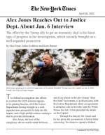 Click for pdf: Alex Jones Reaches Out to Justice Dept. About Jan. 6 Interview